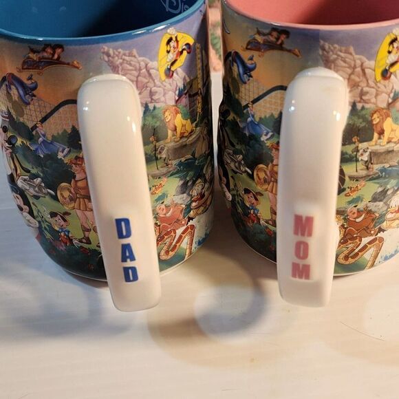 DISNEYLAND RESORT Disney Parks Original mom and dad 3D detail Coffee Mugs set 2 - Picture 11 of 16